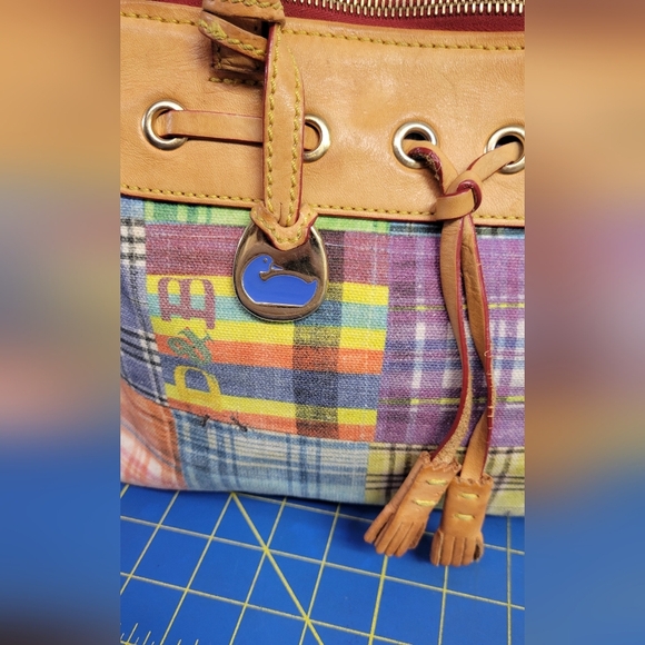 Dooney & Bourke Multicolor Patchwork Tote Preloved - Picture 2 of 16